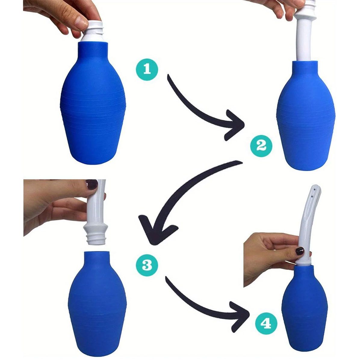 310ml Anal Douche Enema Bulb Vaginal Douche Cleaner Large Capacity Cleansing Bulb for Women Men Health for Colon Cleaning Detox Constipation