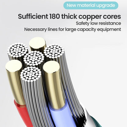 3 In1 Liquid silica gel charging cables Micro USB+type c+iphone Charger Cable Fast Charging data line Data Cables