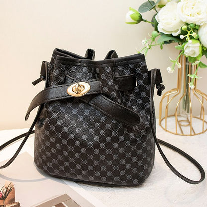 Fashionable Bucket Bag Classic Ladies Bag Stylish Crossbody Bags PU Leather Shoulder Bag Elegant and Stylish Handbag