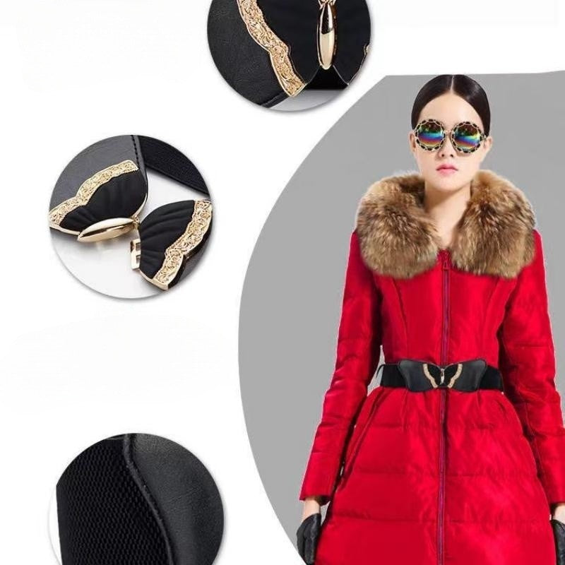 Fashion Women's Belt Elastic Waist Cover Belt Wide Belt Female Wide Waistban With Versatile Elastic Decoration Expands To size