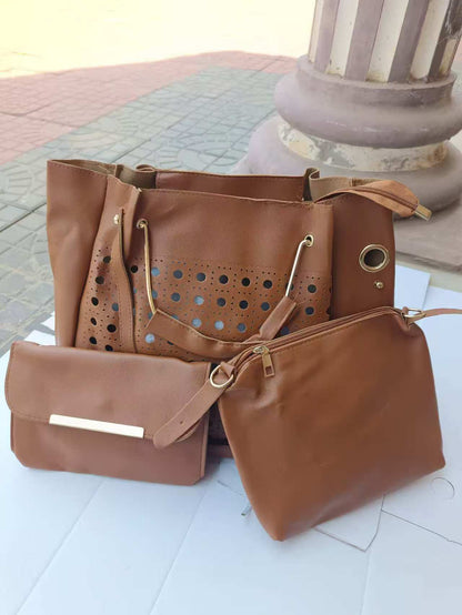 3 PIECES Ladies Shoulder Casual Bag girl Handbags for Ladies Tote Bags Crossbody Bags for Women Fashion Female Handle Shoulder Shoulder Bag Fast delivery within 1-5 days