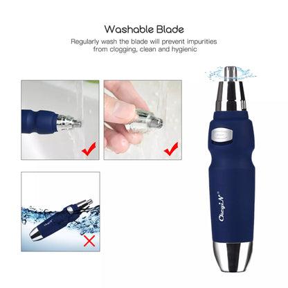 Low Noise Electric Nose Ear Trimmer for Men Washable Trimmer Head Portable Nose Ear Hair Clipper