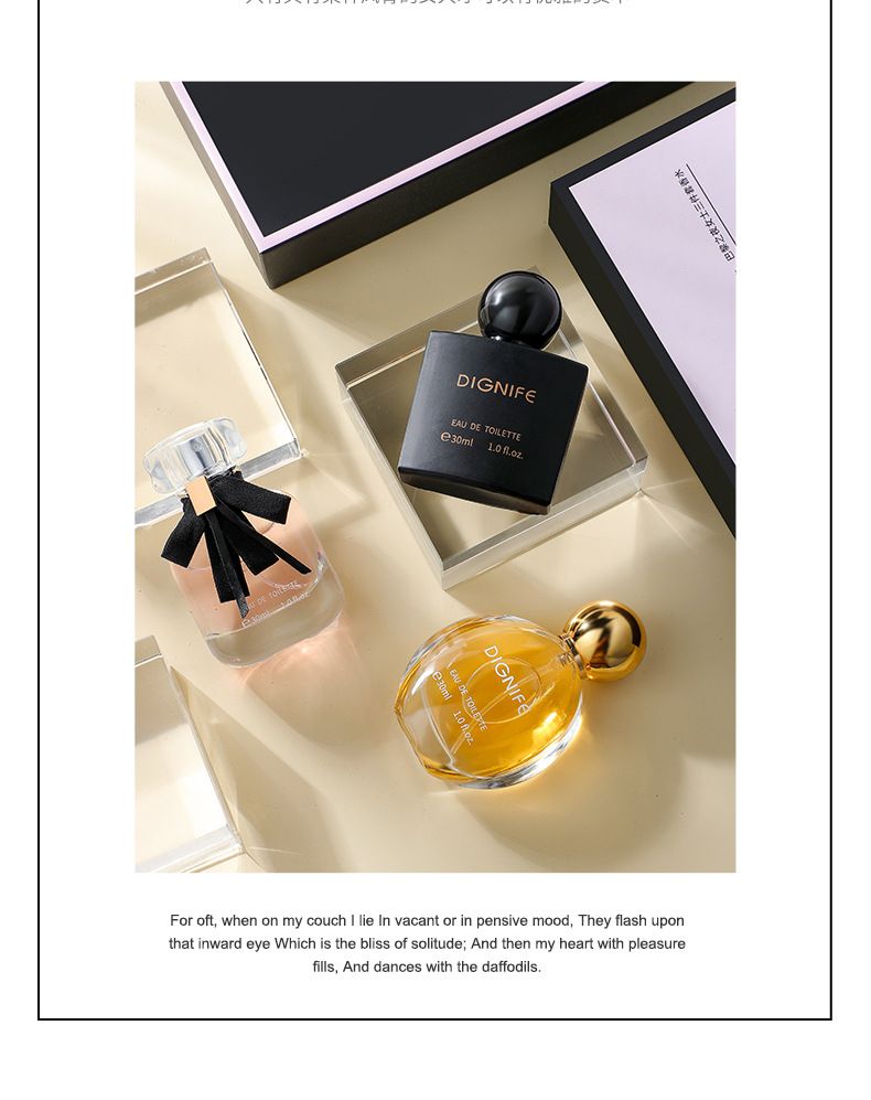 30ml*3 Piece Set for Women Long-Lasting Luxury Original Toilette Perfum Black Coffee Mon Paris Body Mist Fragrance Floral Fruit Scents Spray Perfume Gift Set for Women