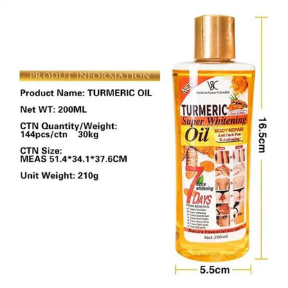 Veetgold Turmeric Body Lotion 1000ml + 200ml Super Whitening Skin Repair Anti-Aging Removes Wrinkles Dark Spots & Smooths Clears Knuckles Super Whitening Clears Dark Armpits Clears Dark Spots