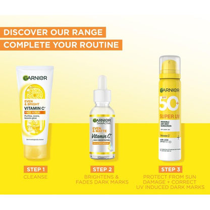 Garnier Super UV Invisible Air Mist Sunscreen SPF 50, with Vitamin C to Correct UV Induced Dark Marks and SPF 50