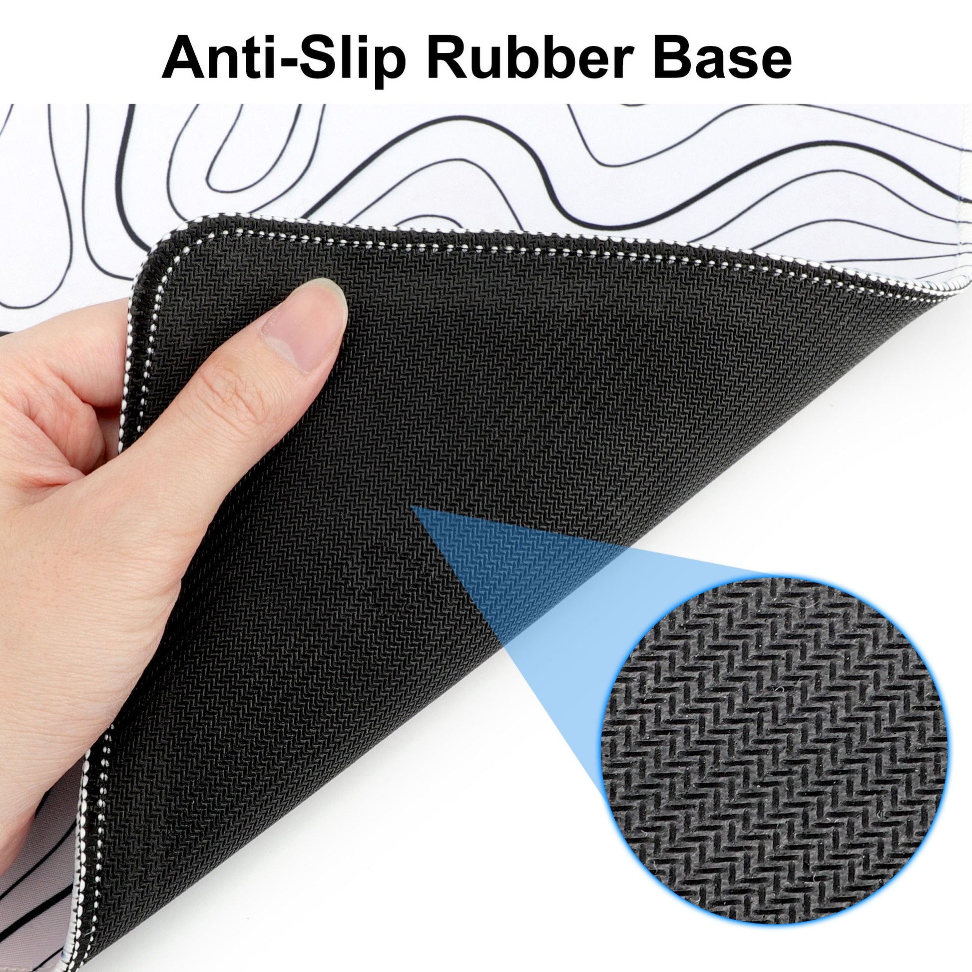 Gaming Mouse Pad 80x30cm, Large Mousepad Rubber Base Desk Mat with Stitched Edges for Laptop Computer, 31.5x11.8in