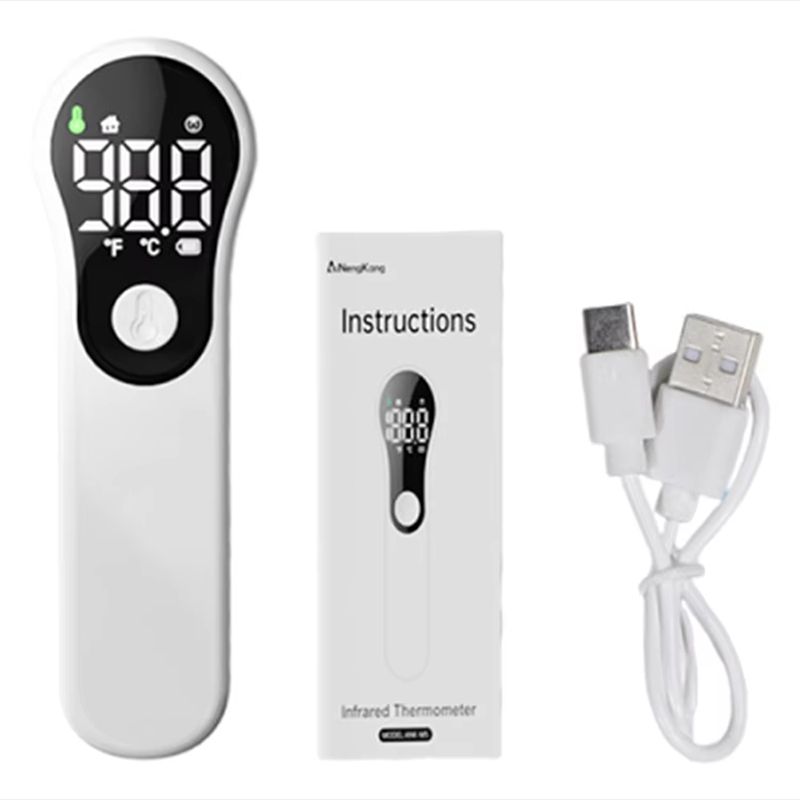 Non-contact Digital Infrared Thermometer Portable Precision Handheld Pyrometer LCD Display Screen Multifunctional IR Thermometer Rechargeable IR Thermometer Medical Equipment