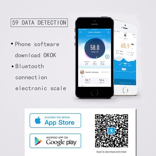 Weighing Scale Smart Bluetooth Body Scale Weight Scale Body Fat Scale Smart Wireless Digital Bathroom Weight Scale Body Composition Analyzer With Smartphone App Bluetooth-compatible Health Monitors