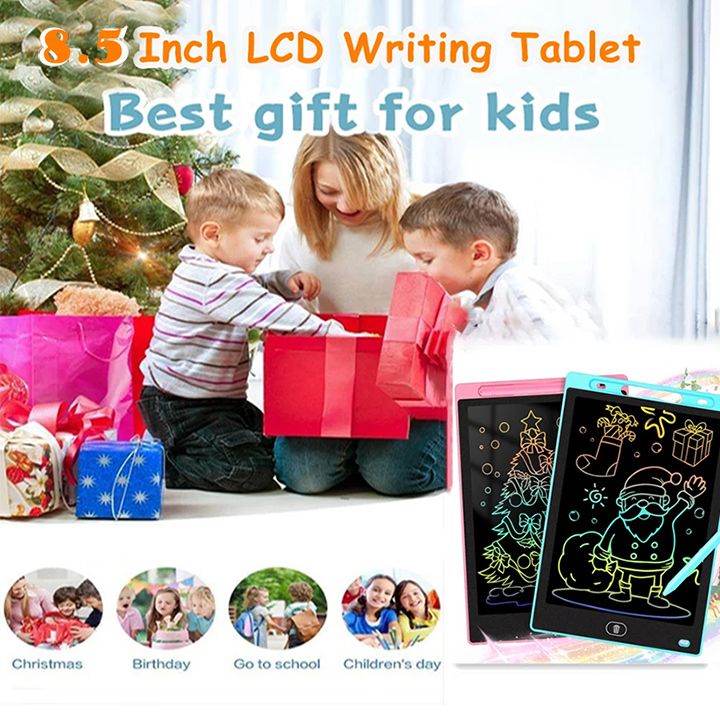 Smart LCD Writing Tablet, 8.5 Inch Graphics Tablet Electronic Writing Drawing Colorful Screen Doodle Board For kids