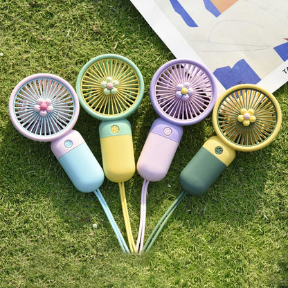 USB rechargeable Handheld fan Mini flower Hand-held fan fashion Hand held fan portable Mini handy Fan