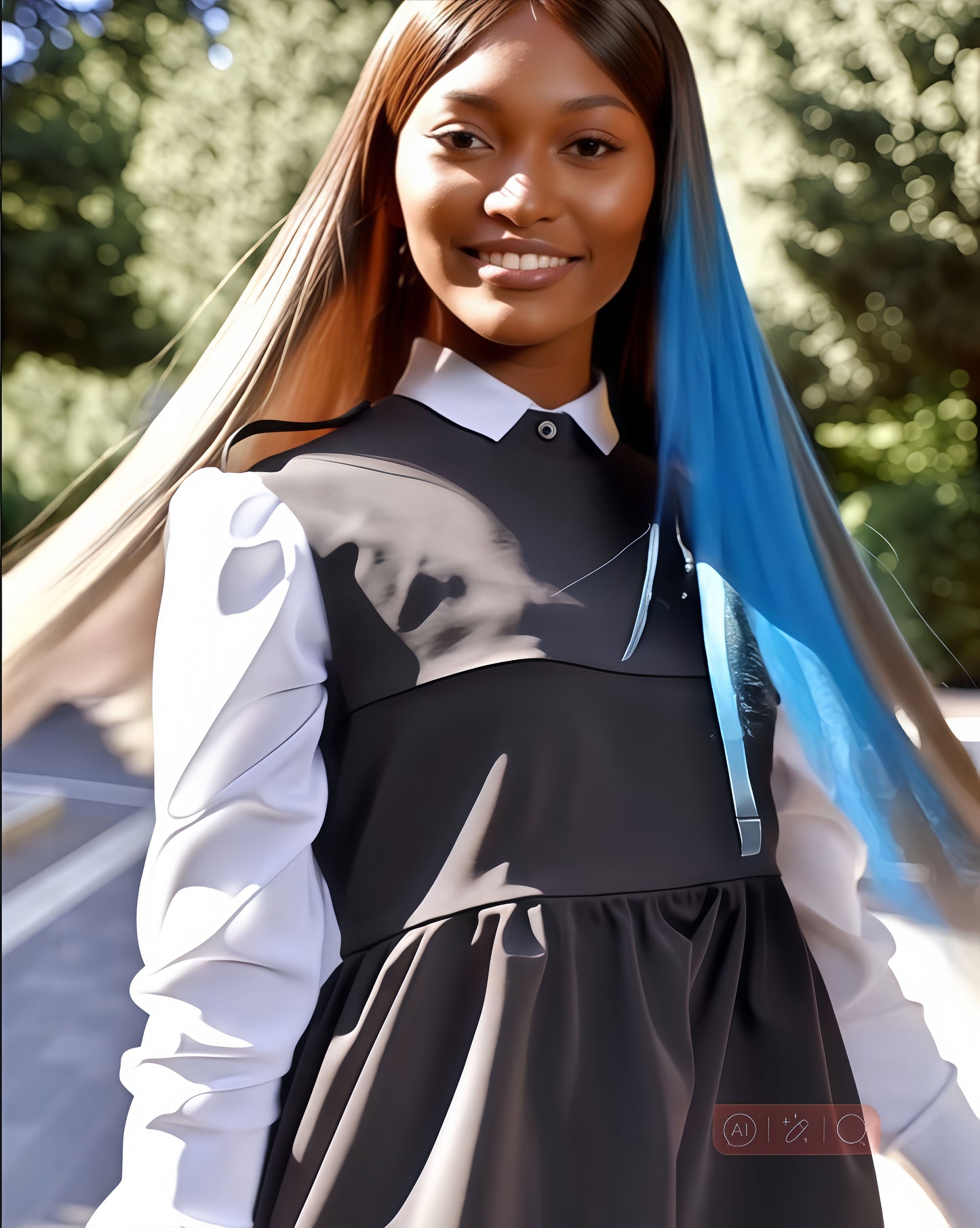 Synthetic Fiber Clip-in Underlight Extensions | Damage-Free Gradient Hair & Social-Ready Style (Church Ready, Smoky Blue Gradient, 20 Inch, Lightweight, Daily/Professional Use)