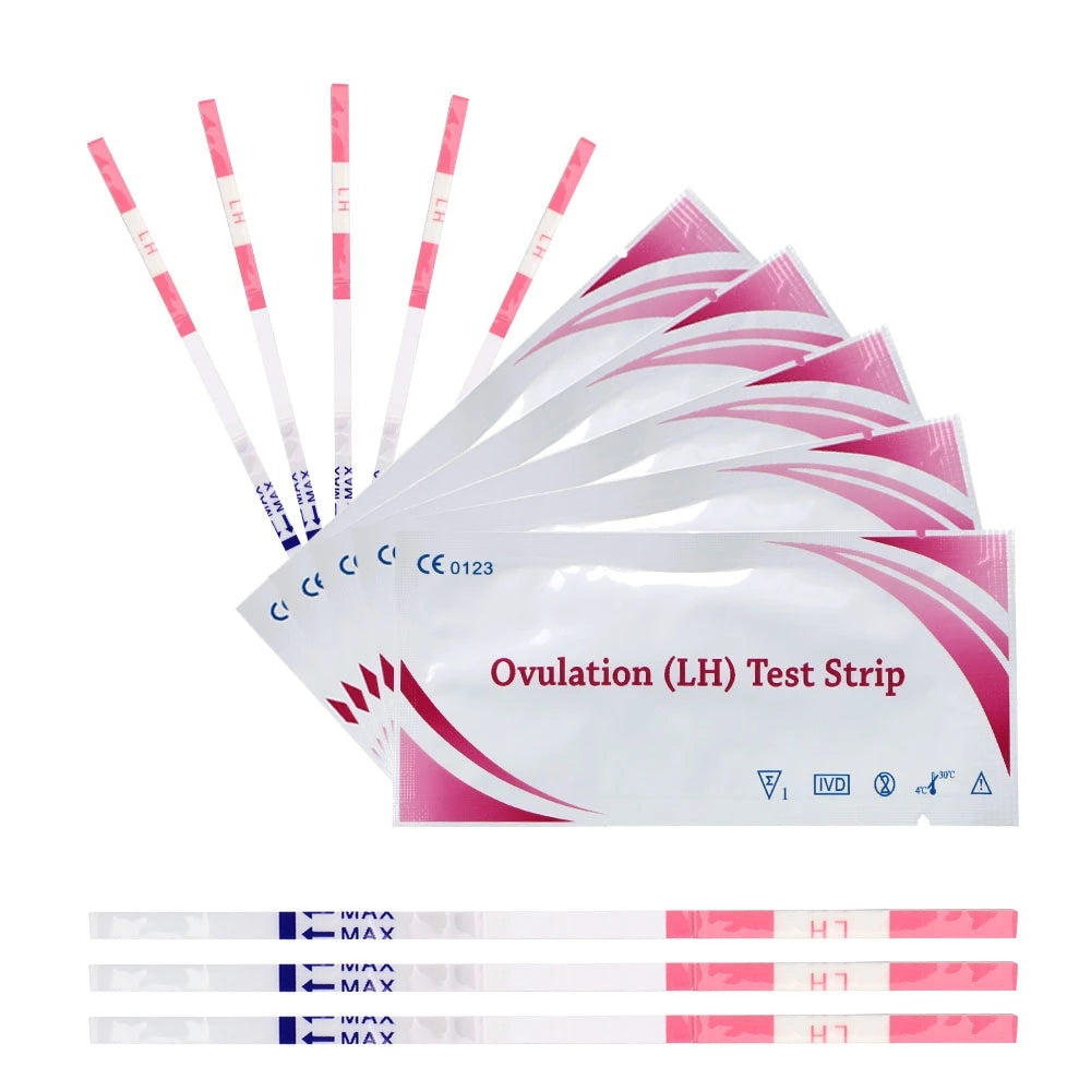 10Pcs LH Tests Ovulation Urine Test Strips LH Ovulation Test Strips First Response Over 99% Accuracy Ovulation Test (10 Strips)