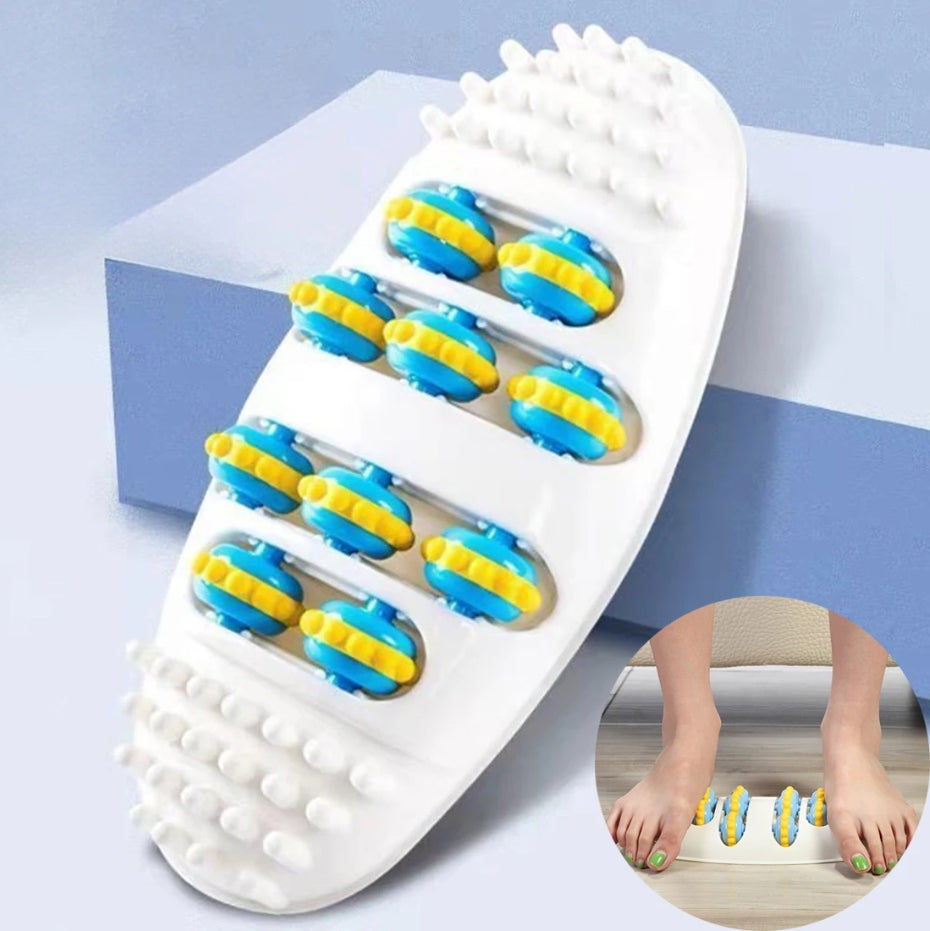 Foot Massager Stimulates Foot Acupoints to Dredge Meridians Roller Foot Center Finger Pressing Foot Board Foot Pressing Device Pain Relief Leg Feet Acupoints Massager Improve Blood Circulation