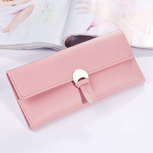 Women Long Wallet Ladies Coin Purse Tri-fold Wallet Card Case Black Wallet
