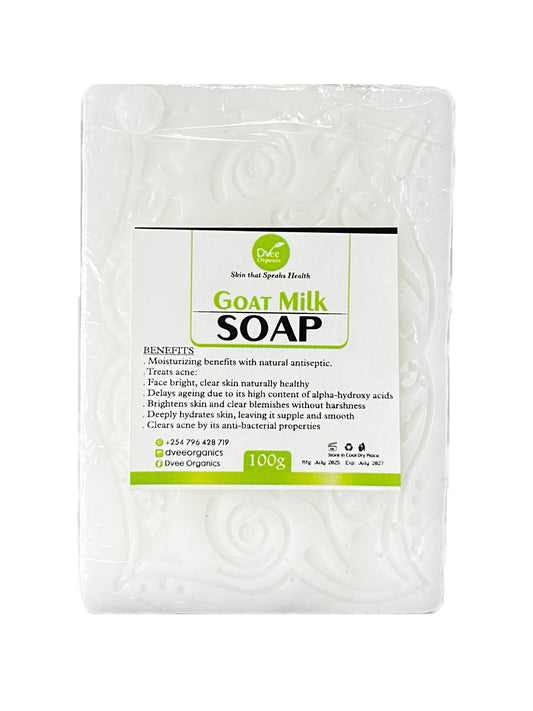 Goat Milk Soap - Dvee Organics. Mild Cleansing Bar for Sensitive Skin