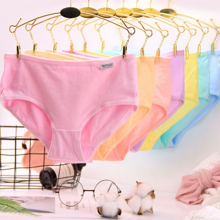 5pcs Underwear for Women Cotton Panties Full Coverage Briefs Soft Strech Ladies Breathable Panties-Multi Pack