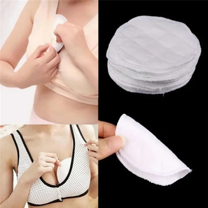 12pcs Reusable Nursing Breast Pads Washable Soft Absorbent Baby Breastfeeding Waterproof Breast Pads