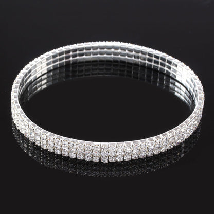 Anklet Anklet Three-drained rhinestone elastic anklet anklet fashion crystal rhinestone anklet anklet jewelry