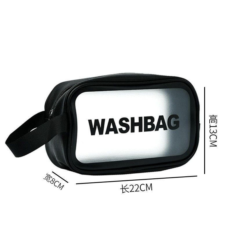 Fashionable Waterproof Cosmetic Portable Storage Bag Travel Wash Bag waterproof toiletry bag Transparent Frosted PVC Cosmetic Bag Beauty Case Storage Bag Zipper Makeup Organizer