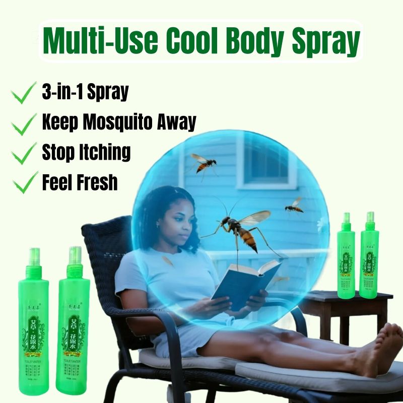 2pcs Natural Herbal Mosquito Repellent Spray Florida Water Cool Body Spray Anti-Mosquito Bites Anti-itch Repel Mosquitoes Relieve Itching Antibacterial Care Skin Feels Fresh Scent Childcare SkinCare