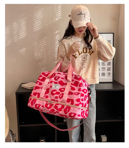 Womens Stylish Waterproof Fitness Travel Bag - Rugged Design for Outdoor Adventures, Ultra-Lightweight & Multi-Purpose and Easy to Carry