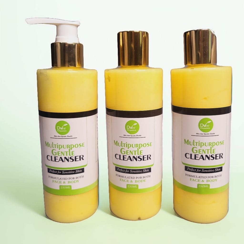 Multipurpose Gentle Cleanser - Dvee Organics - Cream Cleanser for Sensitive Dry to Normal Skin/Makeup Remover Cleanser