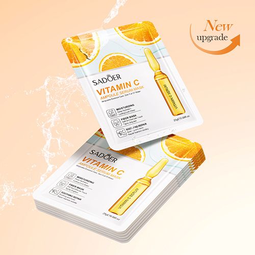 Facial Mask Sheet Pores Moisturizing 24K Gold Vitamin C Hyaluronic Acid Face Mask Facial Moisturizing Firming Hydrating Facial Masks Skin Care Oil-Control Anti-Aging Replenishment Face Care Treatments