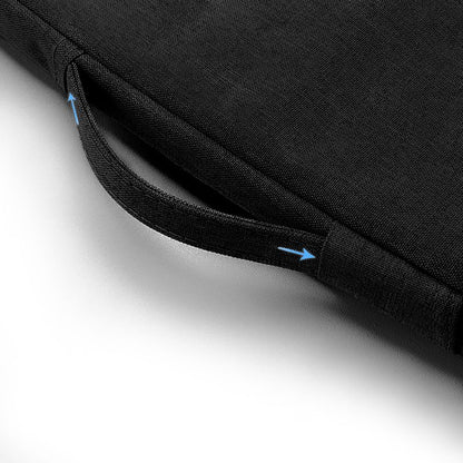 15.6-Inch Waterproof Laptop Sleeve with iPad Pocket - Multi-Layer Shockproof Protective Case for MacBook/Tablet, Slim Durable Design for Work & Travel, Black