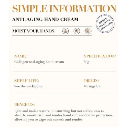 3 in 1 Set Sadoer Collagen Face Serum Anti Aging Collagen Serum + Collagen Face Cream Anti Aging Cream + Collagen Anti-wrinkle Hand Cream Moisturizing and Anti Fine Lines Face Hand smoothening