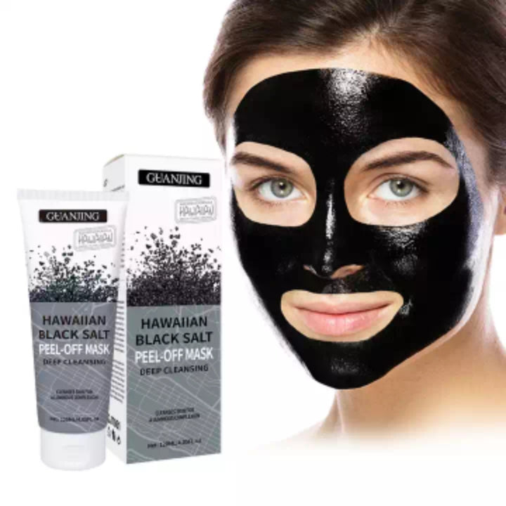 Hawaiian Black Salt Peel-Off Mask Face Deep Cleansing Exfoliating Peel off Facial Care