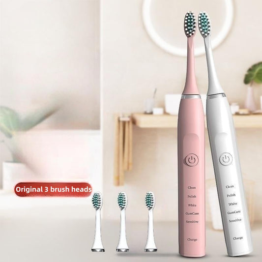 Smart electric toothbrush USB rechargeable ultrasonic automatic teeth cleaner set Powered Toothbrushes