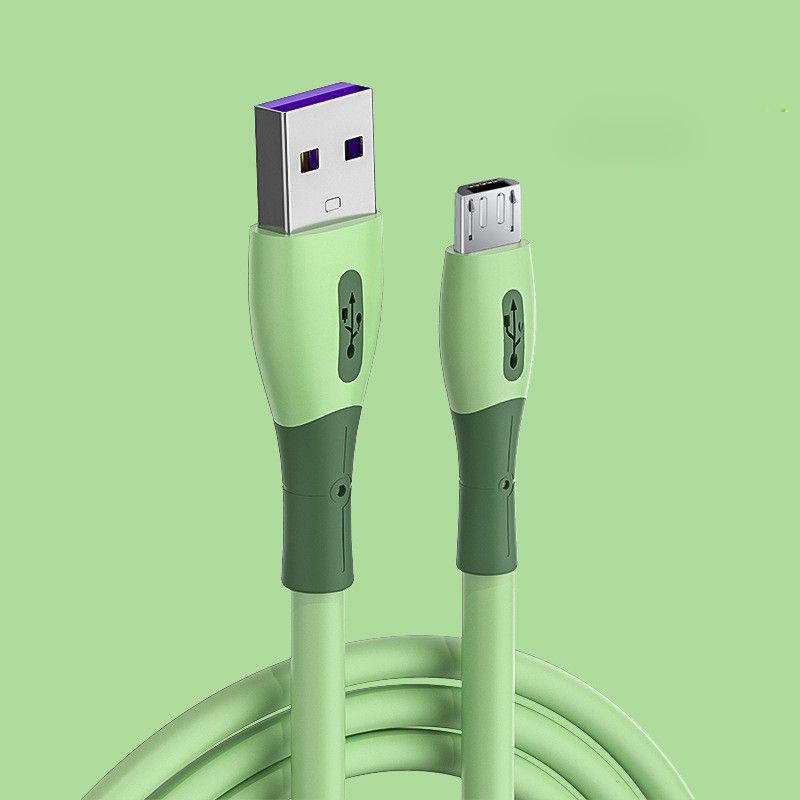 Liquid silica gel charging cables Micro USB Data Cables Fast Charging data line For Android Phone Charger Cable