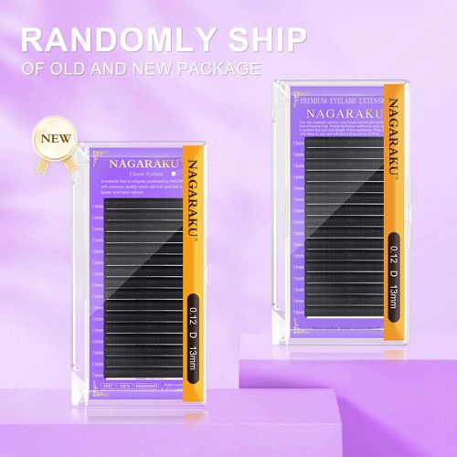 16Rows Classic Individual Eyelash Extension Lashes Matte Black Professional MIX 7-15MM Soft Natural Curl Faux Mink Eyelashes Extension Individual Eyelashes Artificial Fake False Eyelashes