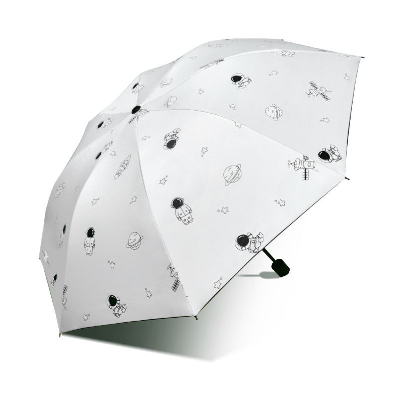 Astronaut Umbrella Folding Umbrellas Sun/UV protection Umbrella Dual-use Umbrella for Sun and Rain