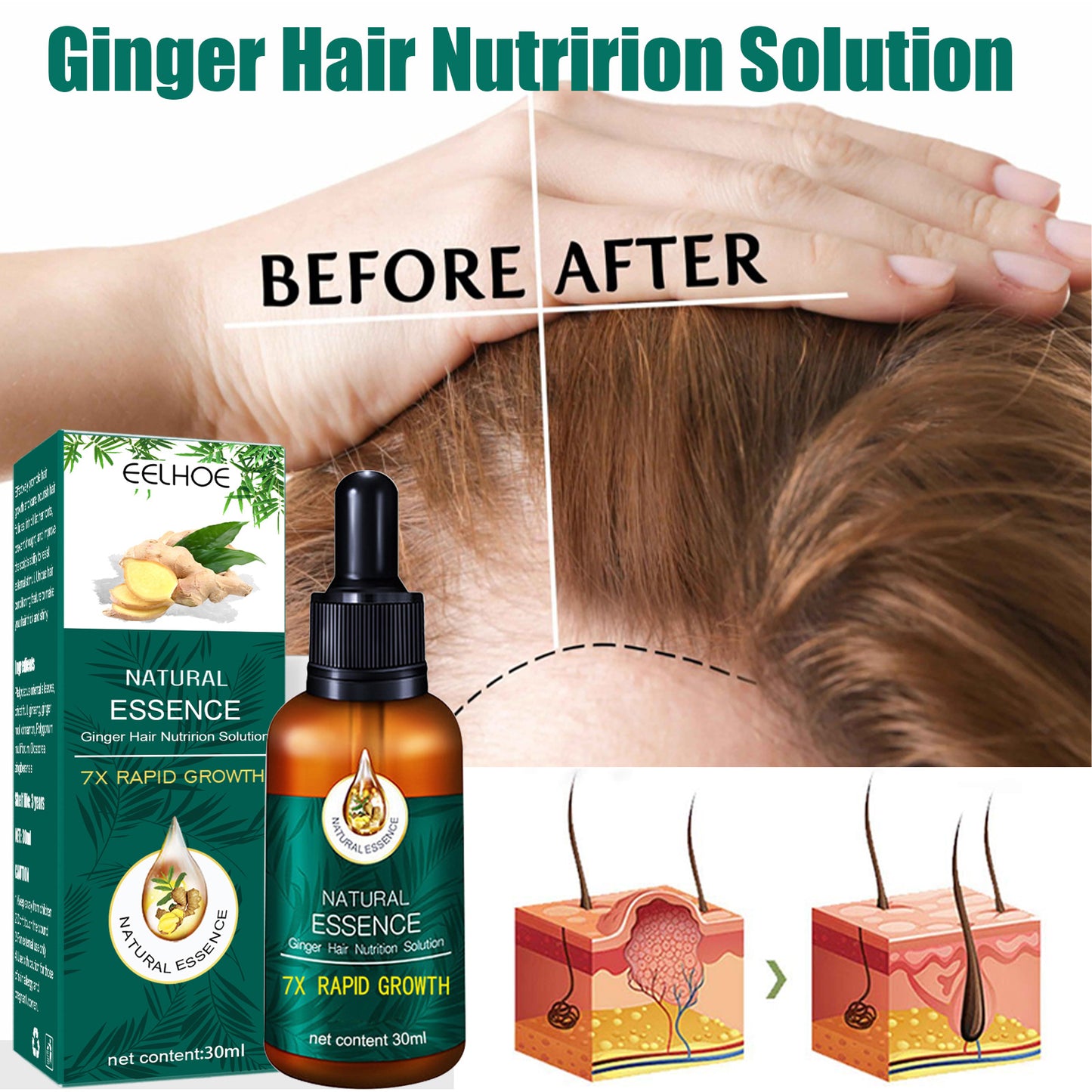 Hair Growth Oil Serum Prevent Hair Loss Treatment Oil - clothes of skin