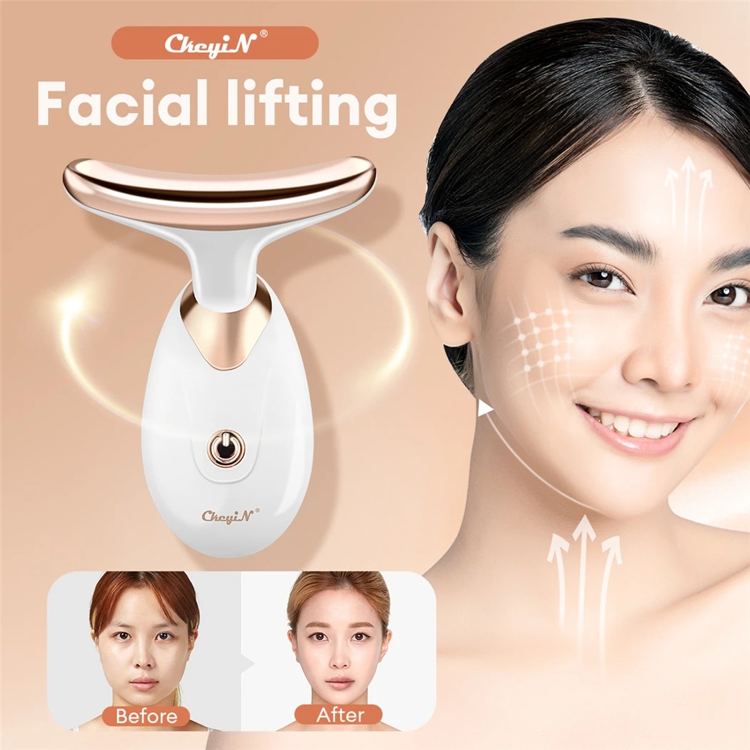 Electric Facial Lifting Massager Vibration Neck Slimming V Face Device Anti Aging Wrinkle Remover Neck Line Skin Firming