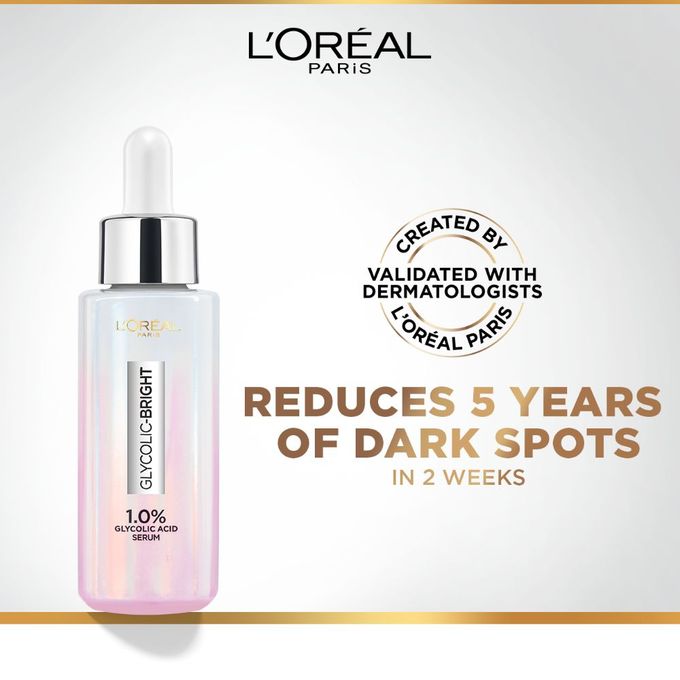 【Discounted】L'Oreal Paris GLYCOLIC BRIGHT SERUM 15ML