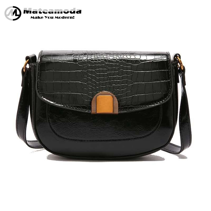 Mateamoda Croc Glam Shoulder Bag Underarm Handbag