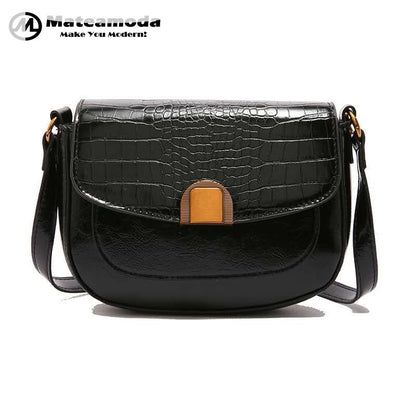 Mateamoda Croc Glam Shoulder Bag Underarm Handbag