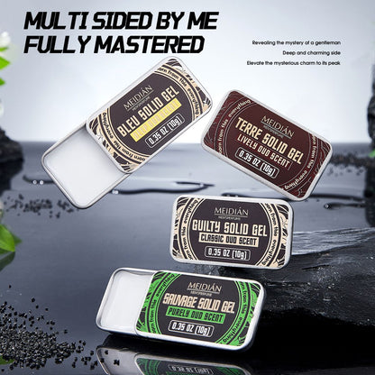 New Arrival 4 Pcs Men Body Deodorant Portable Solid Perfume Solid Balsam Solid Gel Woodsy Tones