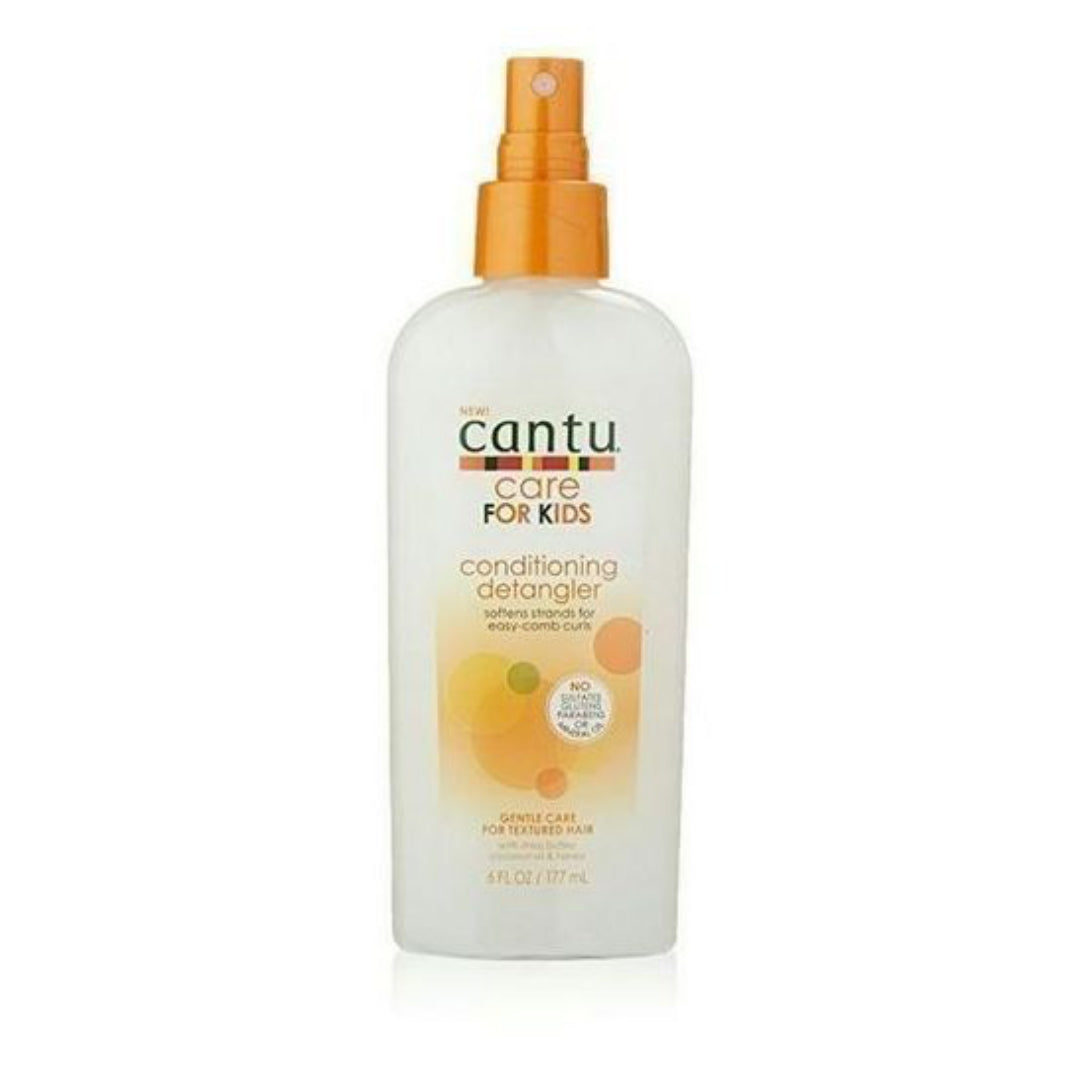 Cantu Care For Kids Curling Cream And Detangler Conditioner For Curls, Coils and Waves Textured Hair