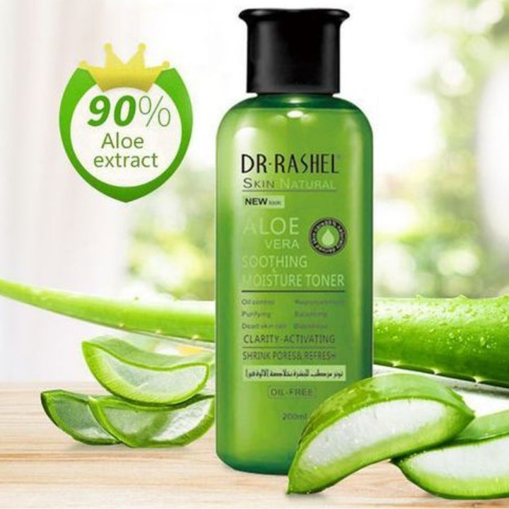 Dr. Rashel Skin Natural Aloe Vera Soothing & Moisture Toner - Oil control, Shrink pores, Balancing, Purifying
