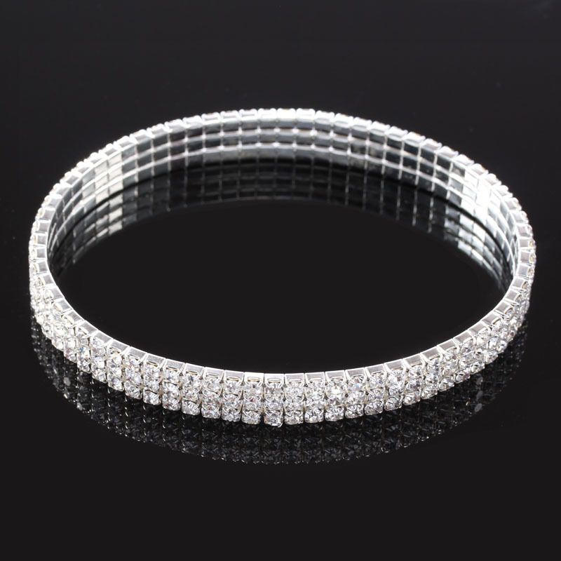 Anklet Anklet Three-drained rhinestone elastic anklet anklet fashion crystal rhinestone anklet anklet jewelry