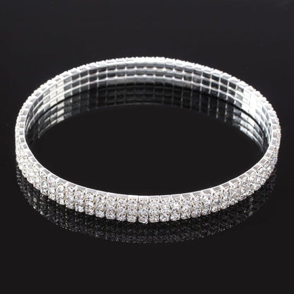 Anklet Anklet Three-drained rhinestone elastic anklet anklet fashion crystal rhinestone anklet anklet jewelry