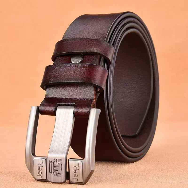 PU Leather For Men High Quality Black Buckle Jeans Belt Cowskin Casual Belts Business Belt Men's belt high-quality belt men's pin buckle youth jeans casual vintage belt men