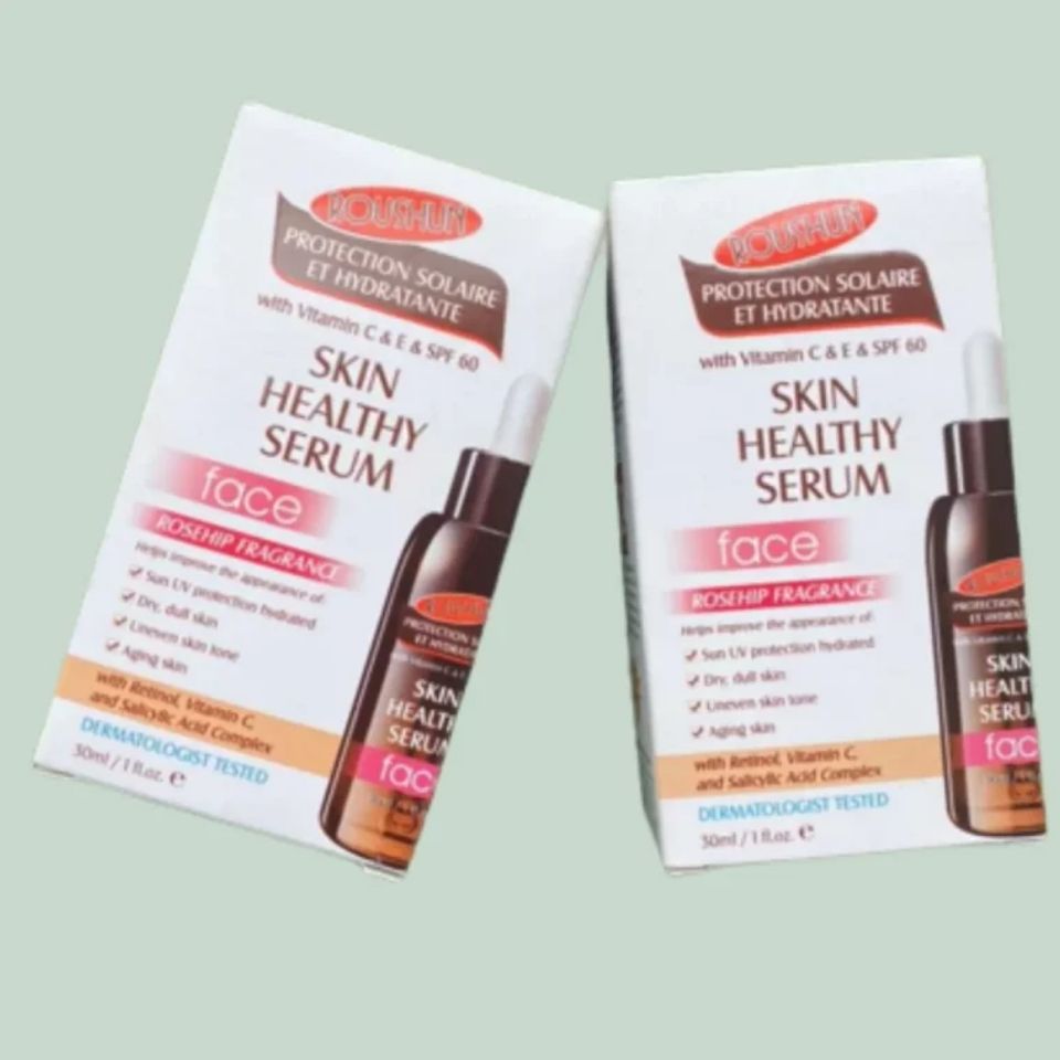 Roushun Skin Healthy Serum For Face, Rosehip Fragrance with Vitamin C & E Retinol , Salicylic Acid complex & SPF 60