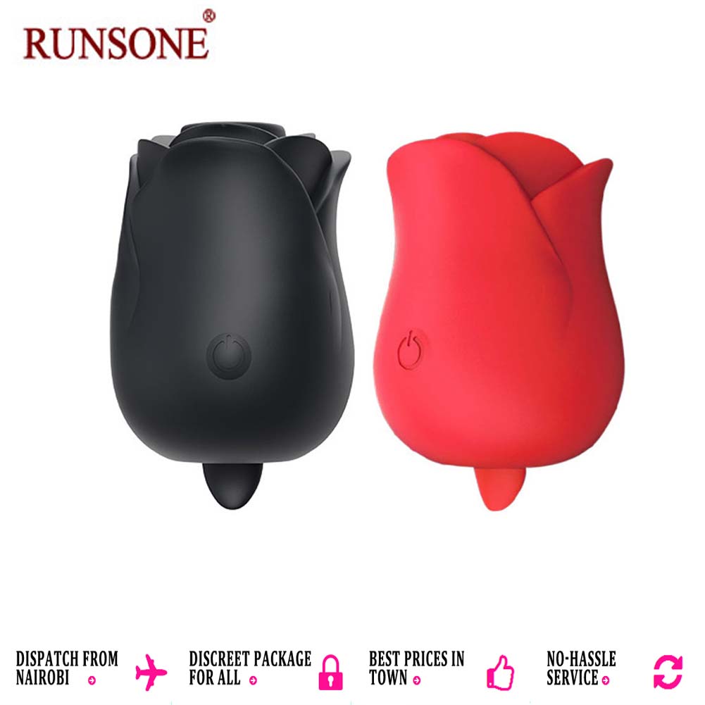 Rose Sucking Vibrator Clit Licking Tongue Powerful Rechargeable Adult Compact Masturbator Sex Toys Perfect Gift For Women Wife Girlfriend Couples