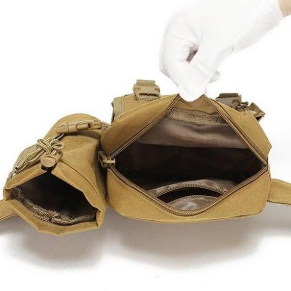 Men's Sports Running Tactical Kettle Bag Multi-Functional Mountain Riding Waist Pack