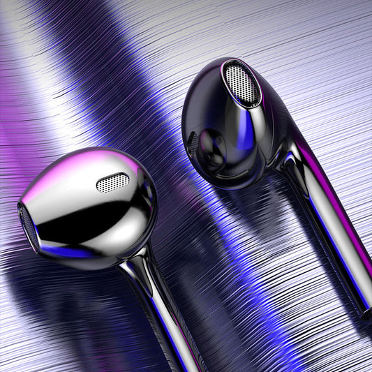 3.5mm Wired Headphones In Ear Headset Wired Earphones with Microphone Bass Stereo Earbuds Sports In-line Control In-Ear Metal Subwoofer Earplugs With Mic For ANDROID Phones