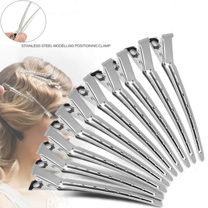 12 Pcs Hair Clips Headwear Stainless Hairdressing Clips Clamp Salon Hairpins DIY Hairs Styling Tools Hairpin Girls Fashion
